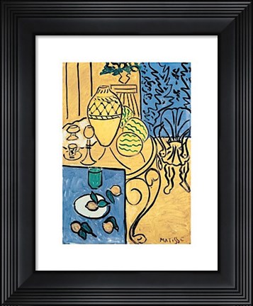Framed Interior in Yellow and Blue, 1946 Print