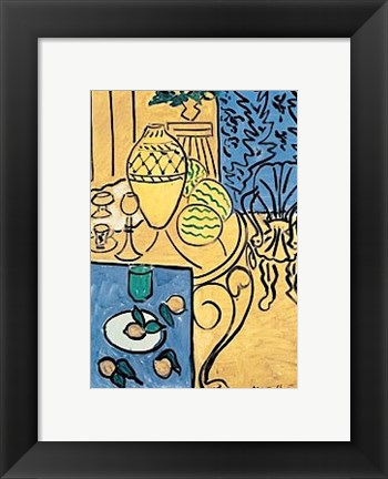 Framed Interior in Yellow and Blue, 1946 Print