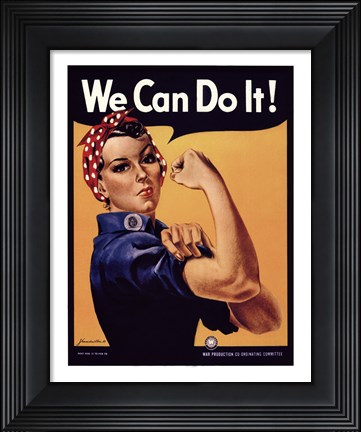 Framed We Can Do It! Print