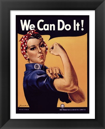 Framed We Can Do It! Print