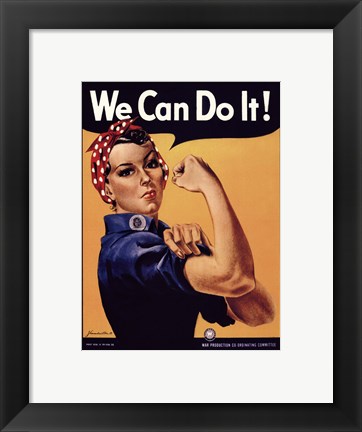 Framed We Can Do It! Print