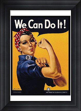 Framed We Can Do It! Print