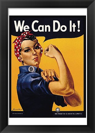 Framed We Can Do It! Print