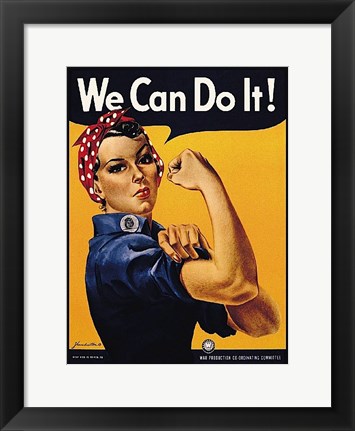 Framed We Can Do It! Print