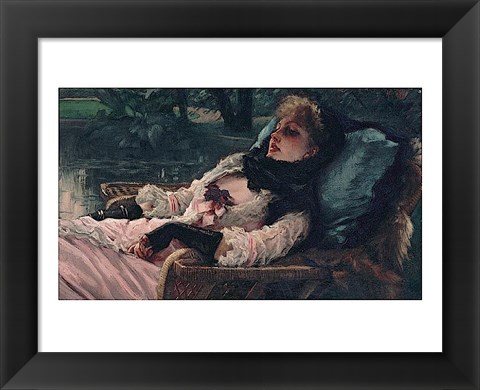 Framed Dreamer, of Summer Evening, ca. 1881 Print