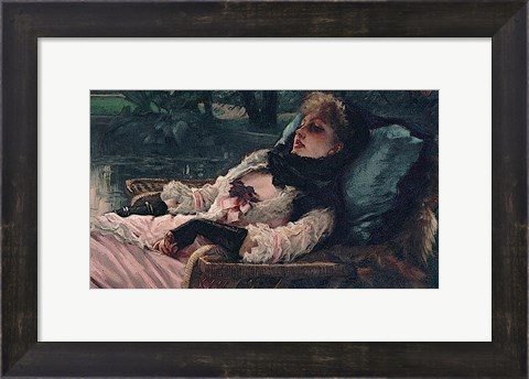 Framed Dreamer, of Summer Evening, ca. 1881 Print