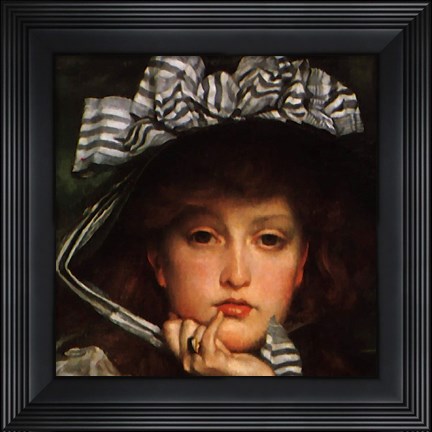 Framed Lady in a Boat (detail) Print