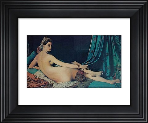 Framed Grand Odalisque, 1814 Print