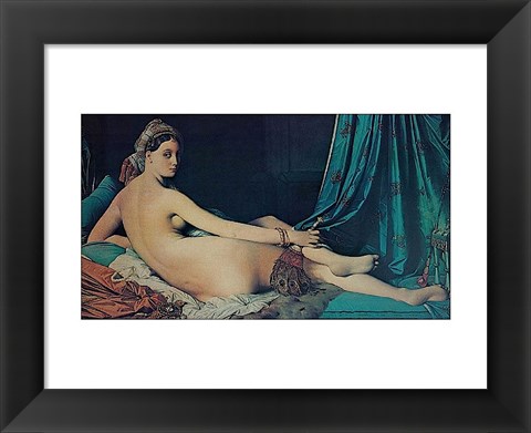 Framed Grand Odalisque, 1814 Print