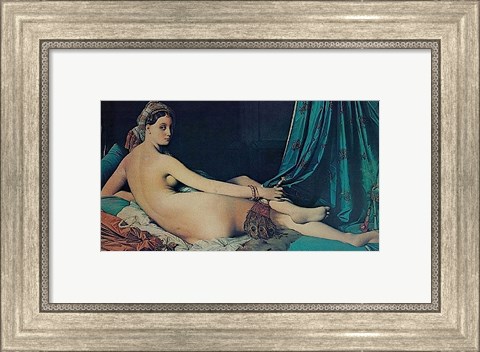 Framed Grand Odalisque, 1814 Print