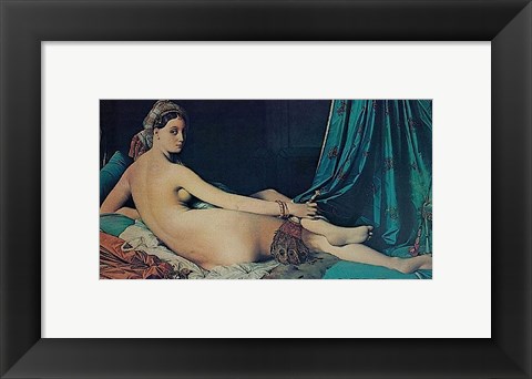 Framed Grand Odalisque, 1814 Print