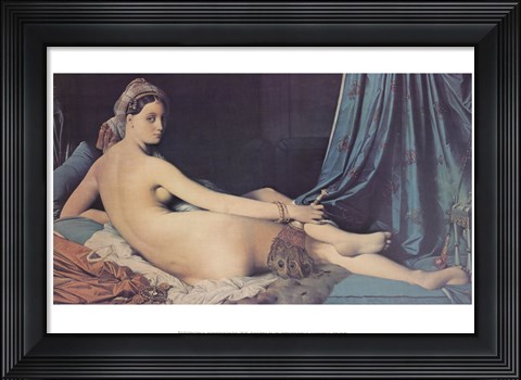 Framed Grand Odalisque, 1814 Print