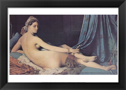 Framed Grand Odalisque, 1814 Print