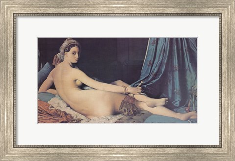 Framed Grand Odalisque, 1814 Print