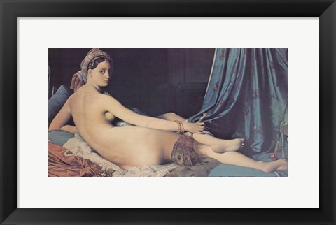 Framed Grand Odalisque, 1814 Print