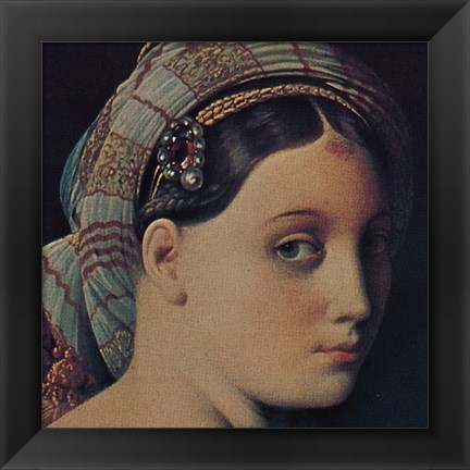 Framed Grand Odalisque (detail) Print