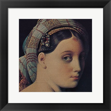 Framed Grand Odalisque (detail) Print