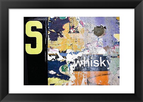 Framed Whisky Layers Print