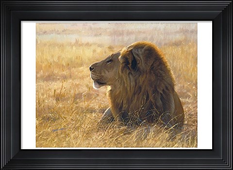 Framed Danger on the Wind Print