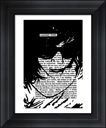 Framed Unnecessary Trouble Print