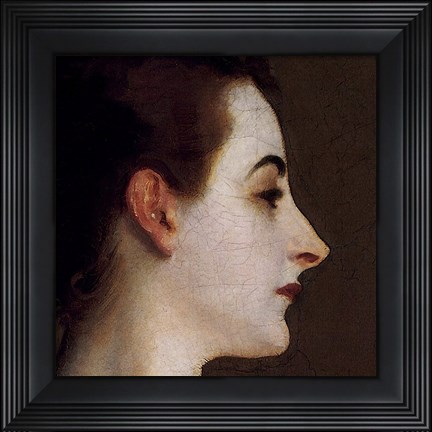Framed Madame X (head detail) Print