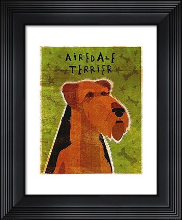 Framed Airedale Print