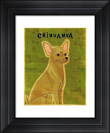 Framed Chihuahua (tan) Print