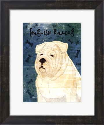Framed English Bulldog Print