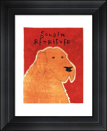 Framed Golden Retriever Print