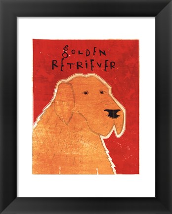 Framed Golden Retriever Print