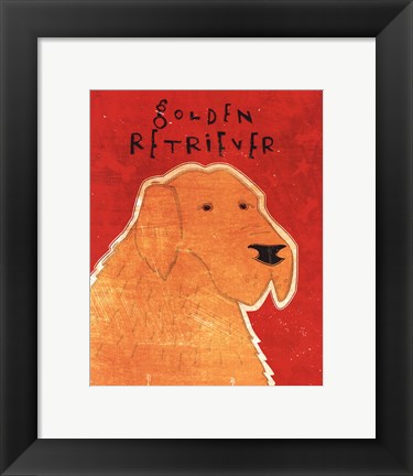 Framed Golden Retriever Print