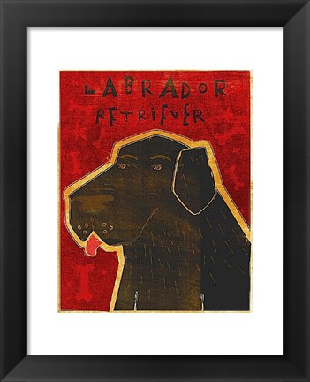 Framed Lab (black) Print