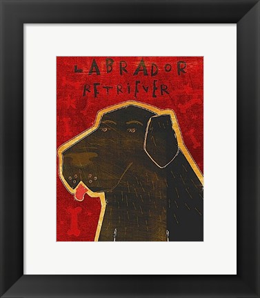 Framed Lab (black) Print