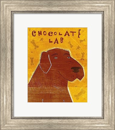 Framed Lab (chocolate) Print