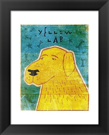 Framed Lab (yellow) Print