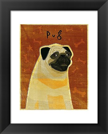 Framed Pug Print