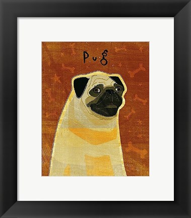 Framed Pug Print