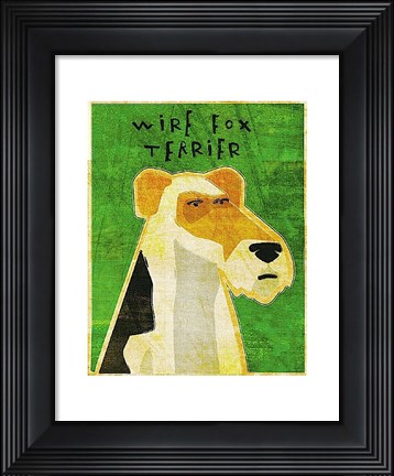 Framed Wire Fox Terrier Print