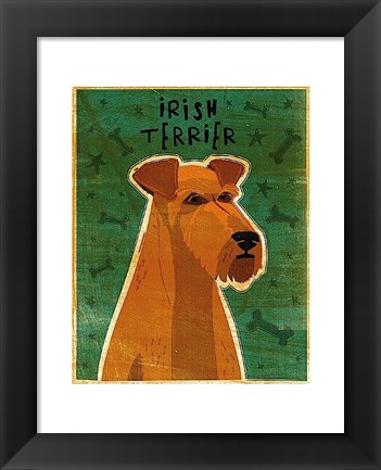 Framed Irish Terrier Print