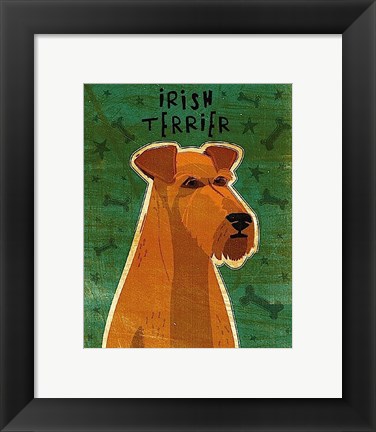 Framed Irish Terrier Print