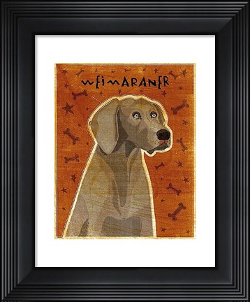 Framed Weimaraner Print