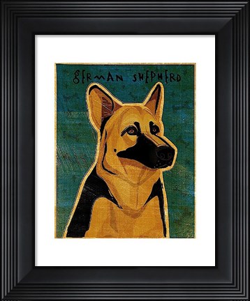 Framed German Shepherd Print