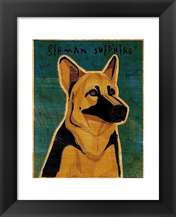 Framed German Shepherd Print