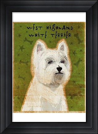 Framed West Highland White Terrier Print