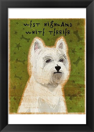 Framed West Highland White Terrier Print