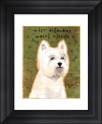 Framed West Highland White Terrier Print