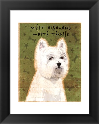 Framed West Highland White Terrier Print