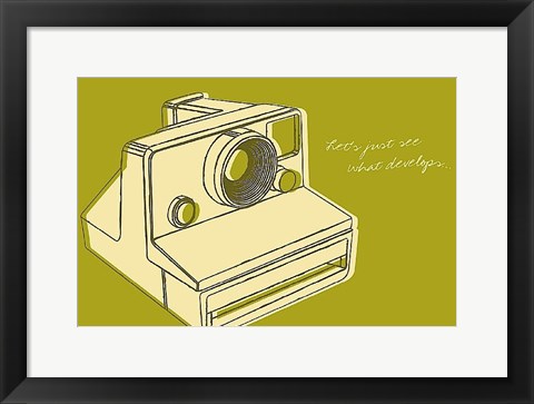 Framed Lunastrella Instant Camera Print