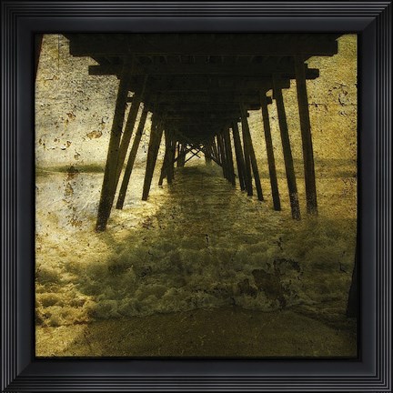Framed Pier Break Print