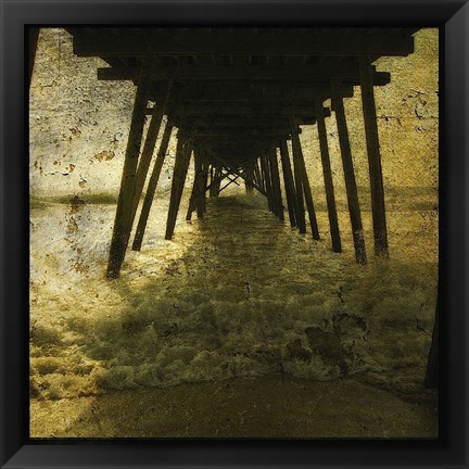 Framed Pier Break Print